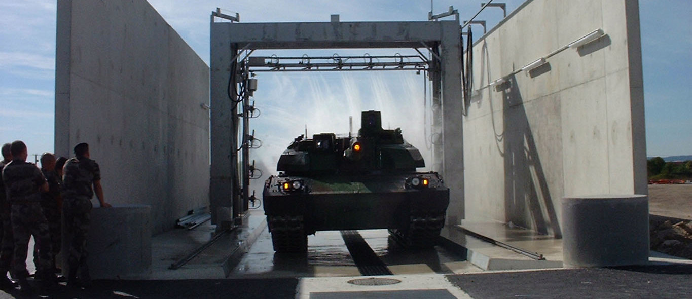 Station de lavage extérieur carrosserie engin spéciaux VicOsc Mobile 4 - TEC Concept GhislenghienB