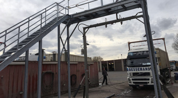 Tunnel de lavage 3 extérieur carrosserie poids lourd - TEC Concept Ghislenghien